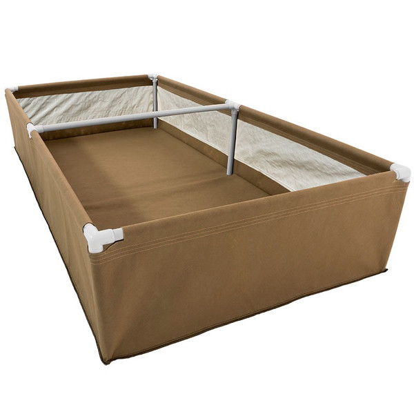 4' x 8' Living Soil Bed + Trellis Fittings + Steensland Blumat Kit 1